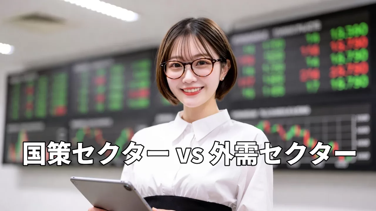 日本株 : 防衛・重工 vs 自動車（輸出）を比較してみた