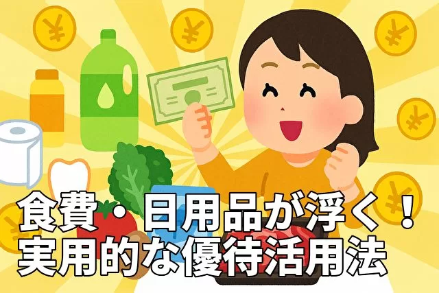 食費・日用品が浮く！実用的な株主優待活用法5選
