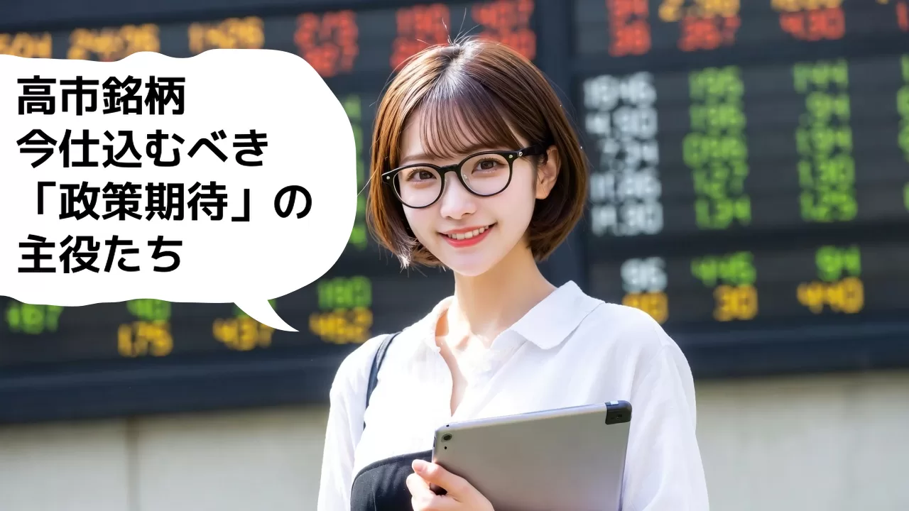 高市銘柄 : 解散総選挙へのカウントダウン！今仕込むべき「政策期待」の主役たち