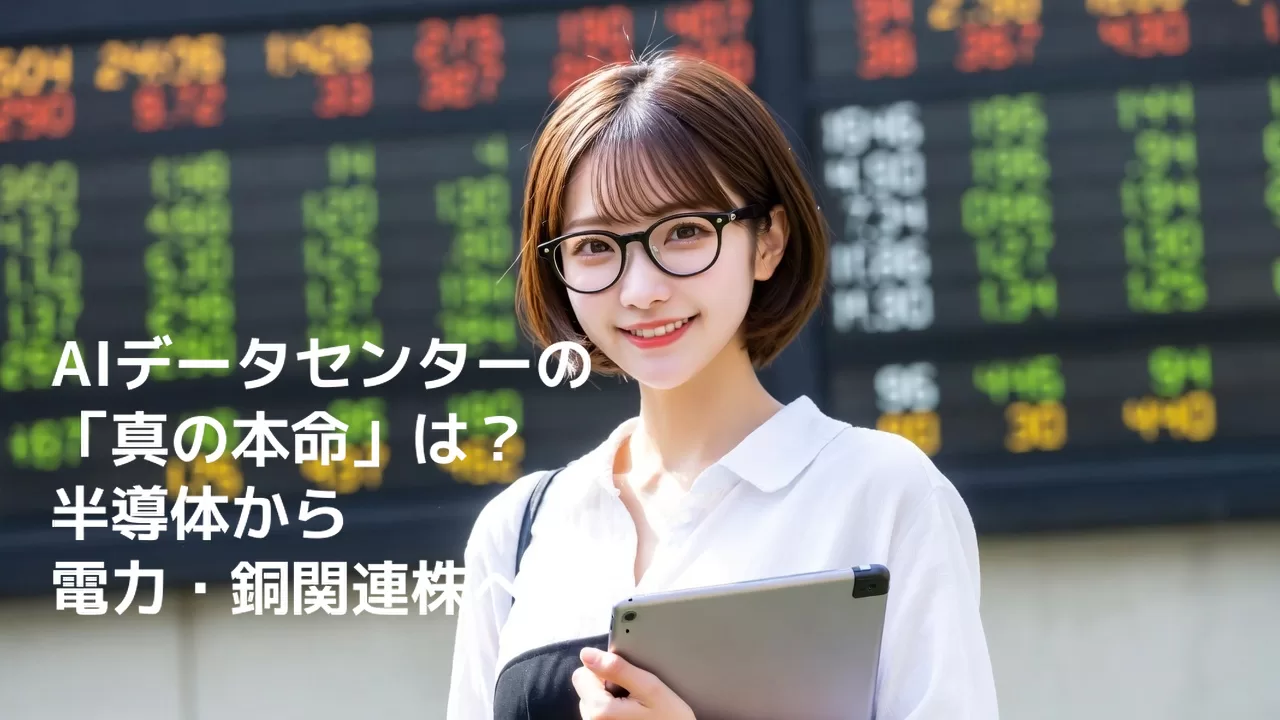【日本株】AIデータセンター投資の「真の本命」は？半導体から電力・銅関連株へのシフトを徹底解説