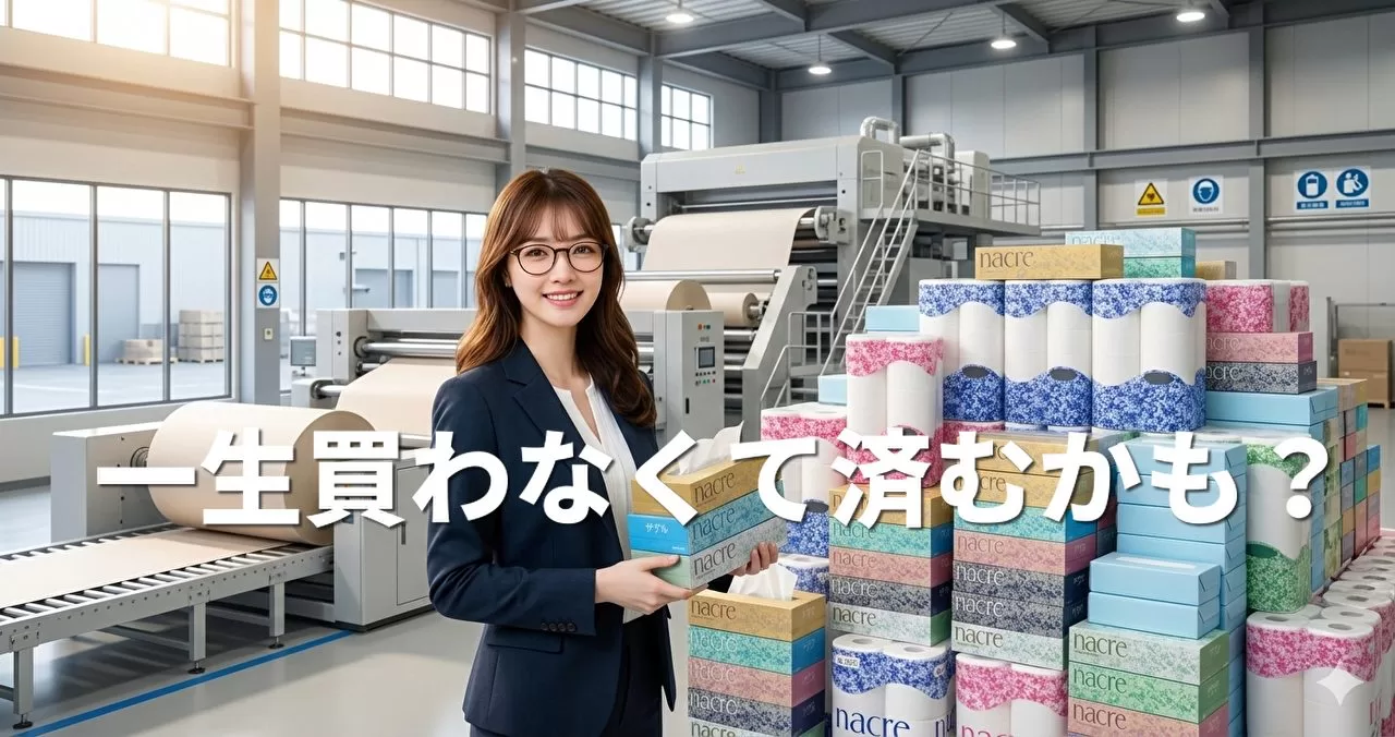 一生買わなくて済むかも?ティッシュかトイレットペーパーが山ほど届く注目の株主優待