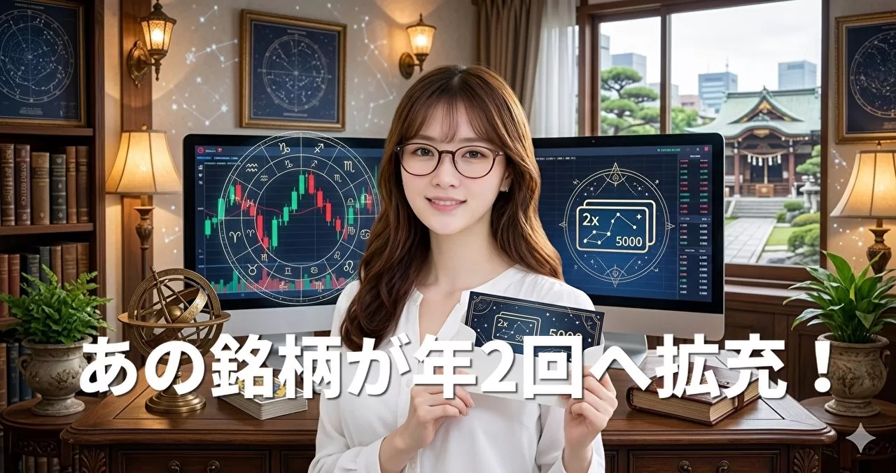 あの銘柄が年2回へ拡充！合計5000円分のデジタルギフトが貰える新設優待とは