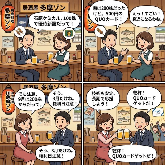 100株新設で年2回のQUOカード!あの高技術企業が株主優待を大幅拡充2