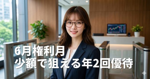 【6月権利月】実質投資額が半分に！？少額で狙える年2回ポイント優待の新星